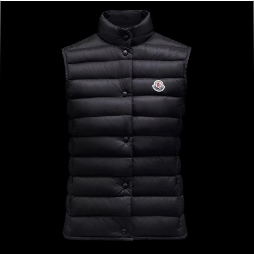 Moncler Liane Down Puffer Vest in Black Size 5